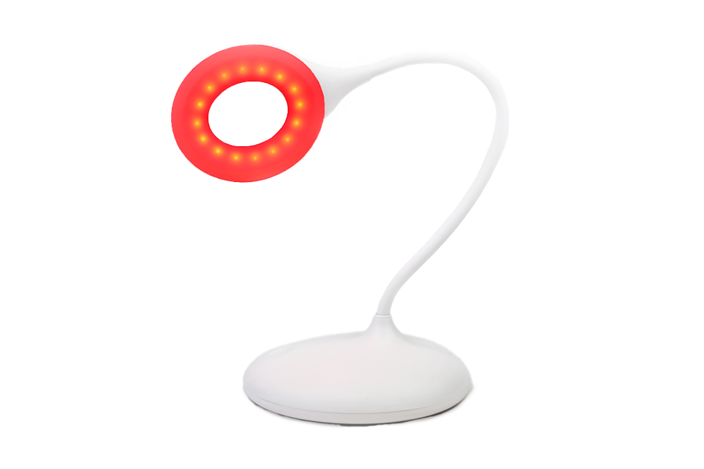 Blue Light Blocking Lamp (White) Angled Front