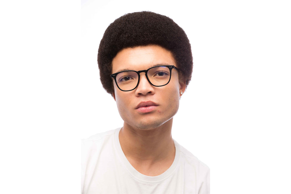 Man Wearing Parker Computer Glasses