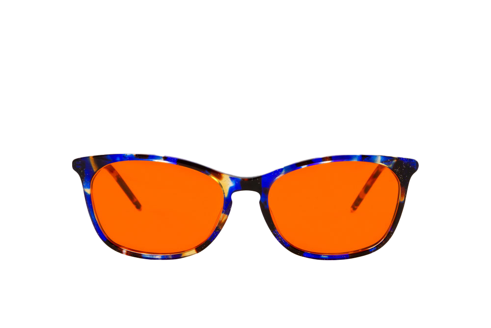 Galaxy Blue Light Blocking Glasses Readers Front View